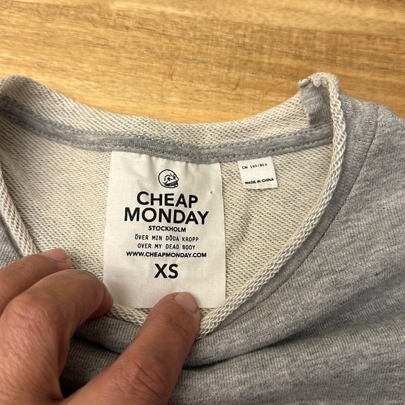 CHEAP MONDAY ⭐️  Stockholm waist tie sweatshirt - Picture 3 of 3